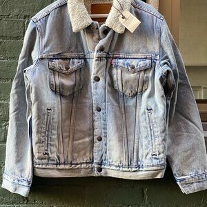 Levi's Light Blue Denim Jacket with Sherpa interior